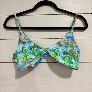 Blackbough Secret Garden Twist Front Bikini Top